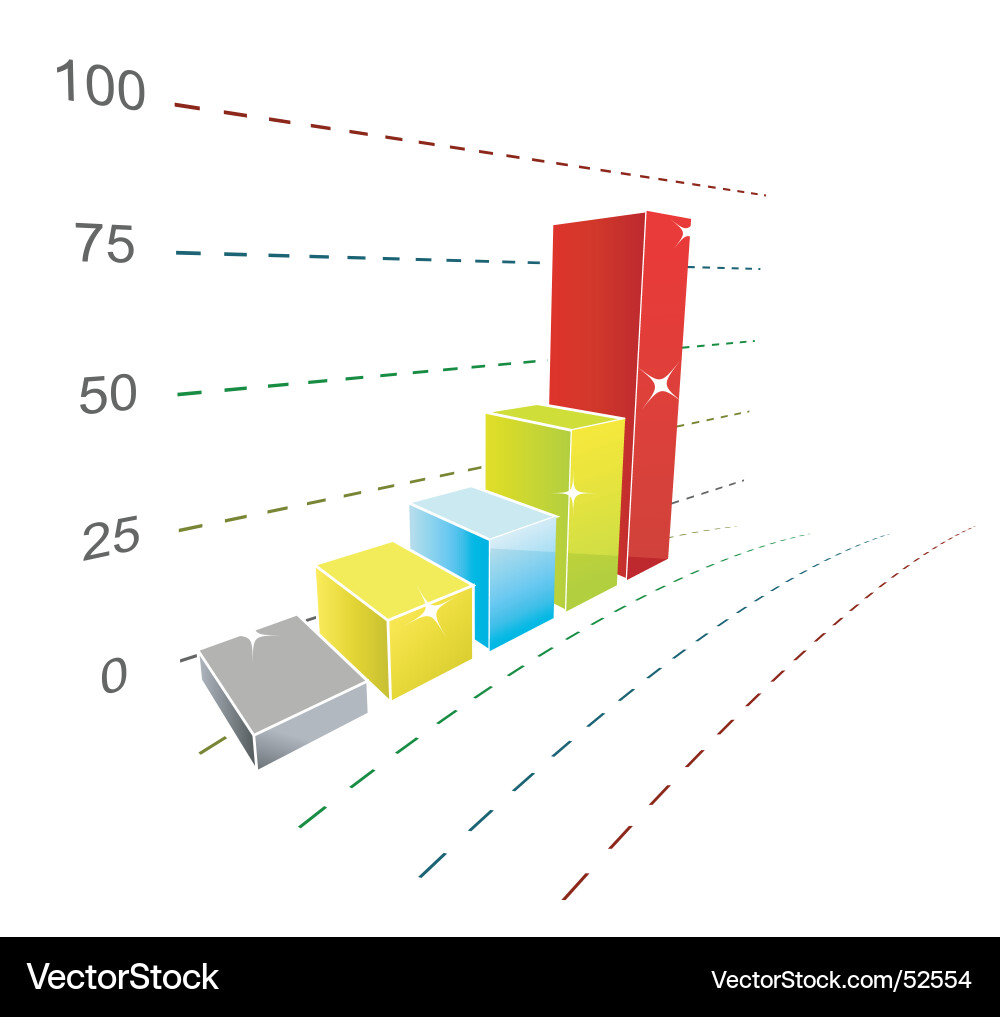 Rising Graph Chart vector image