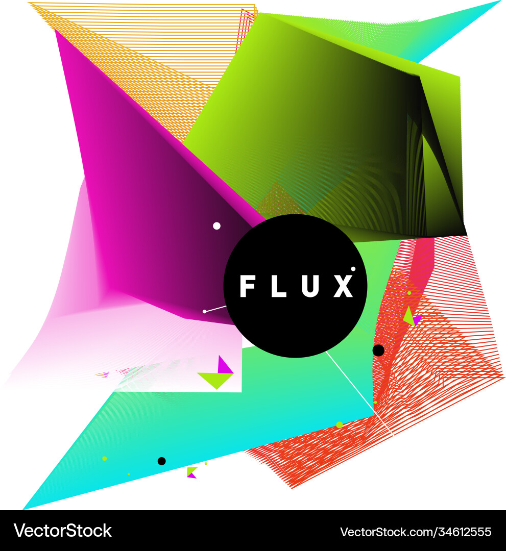 3d colorful wave background dynamic flux effect 3d colorful wave background dynamic flux effect Vector Image