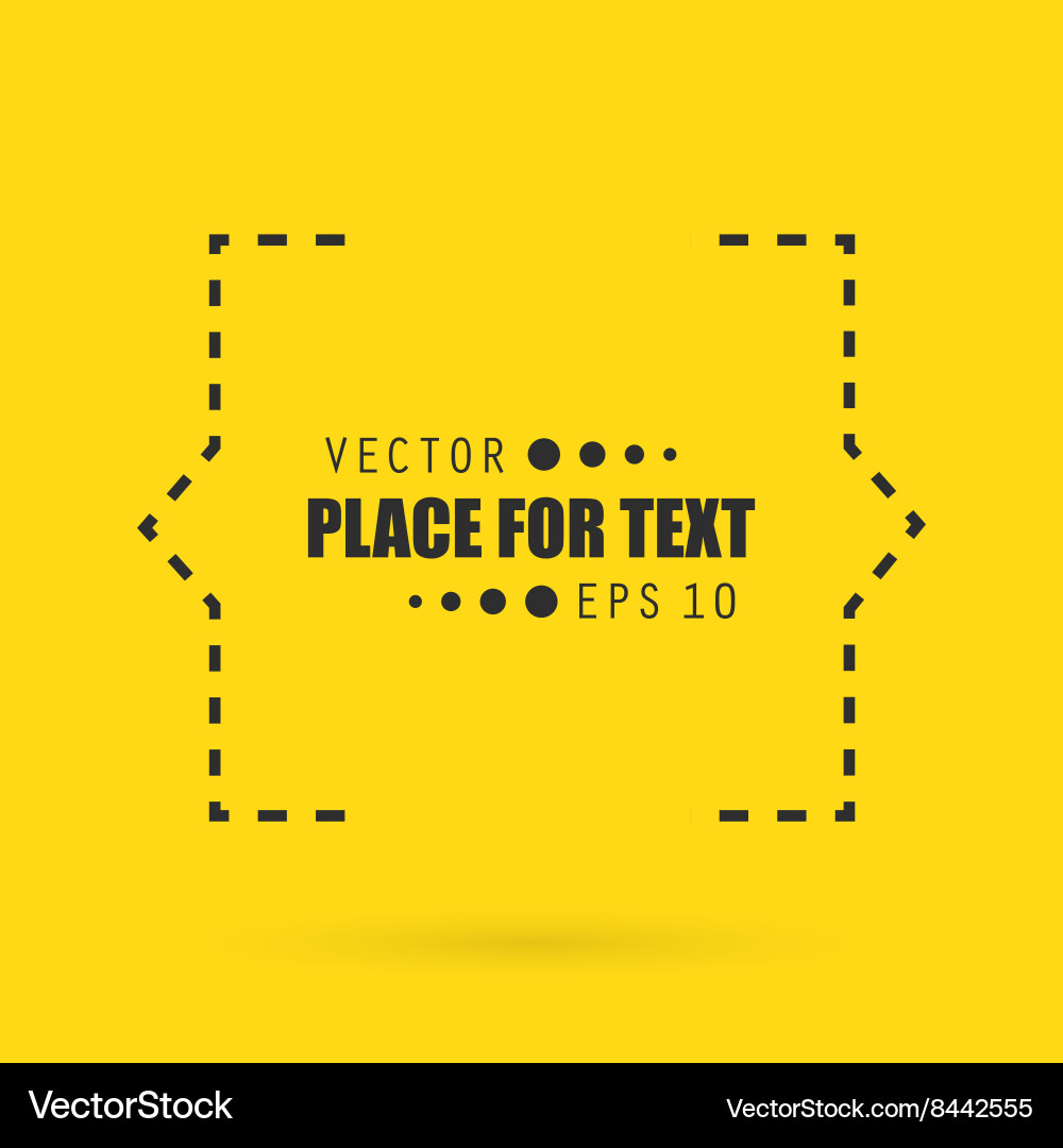 Abstract concept empty speech square quote Vector Image