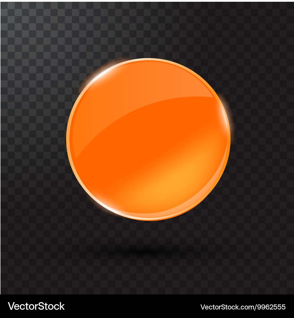 Colored glass button for web interface Vector Image