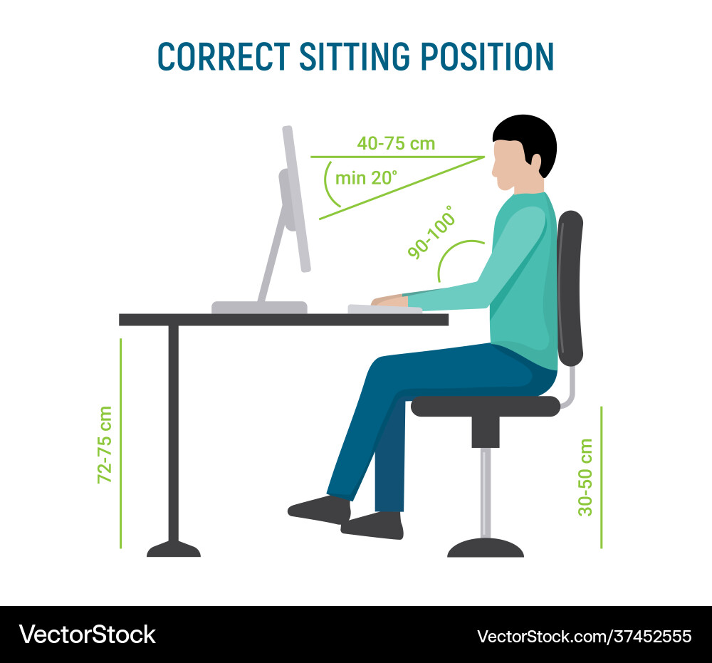 Perfect sitting position for computer new arrivals