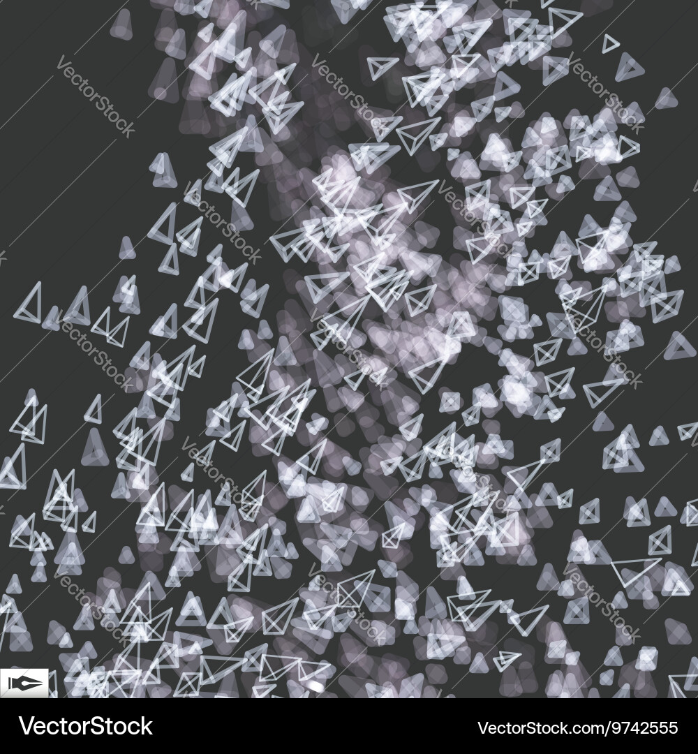 Dynamic Particle Abstract Bokeh Vector Image