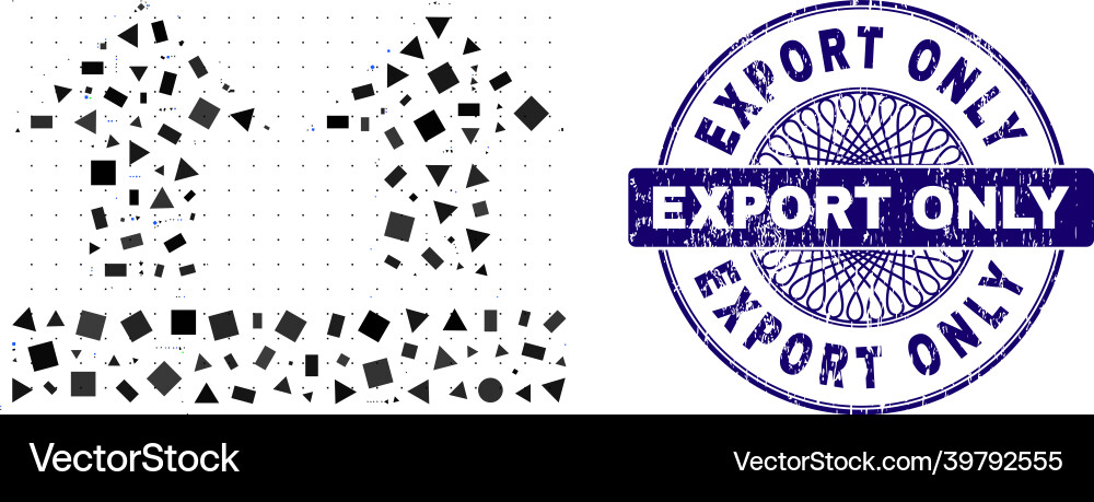 Gummi Export nur Dichtung und geometrische Aufführung Gummi Export nur Dichtung und geometrische Aufführung vektorbild