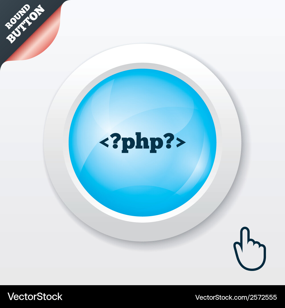 Php sign icon programming language symbol vector image