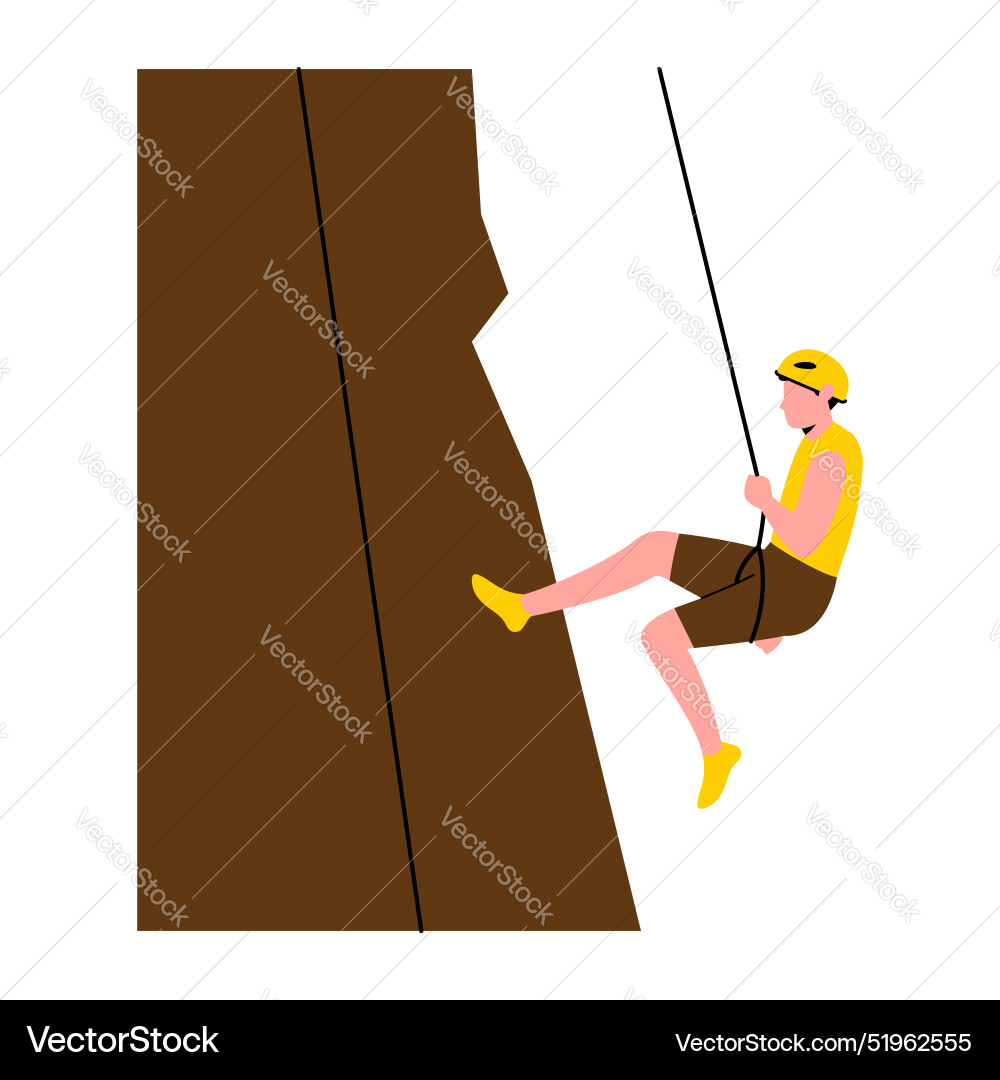 Rock climbing design element collection Vector Image