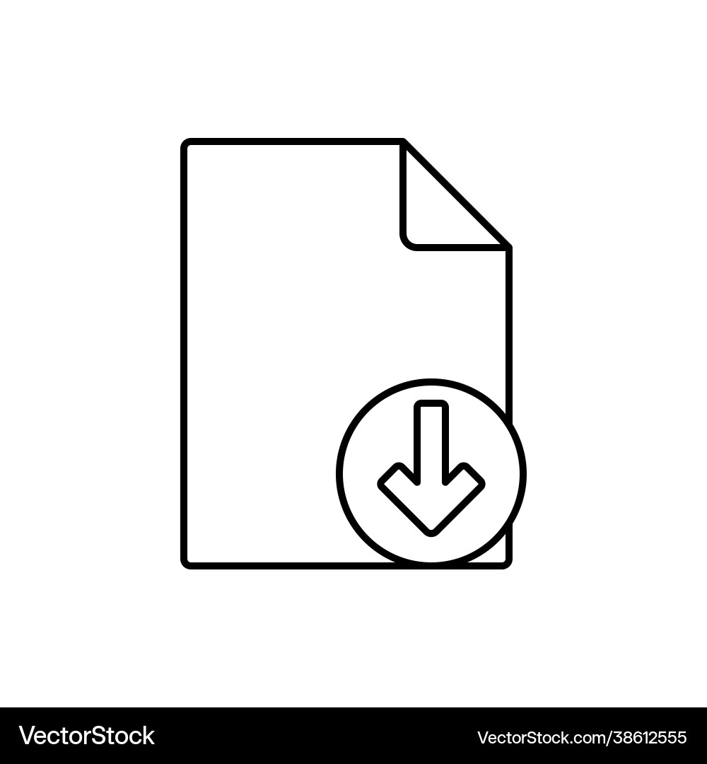 Save file download icon data Save file download icon data vector image