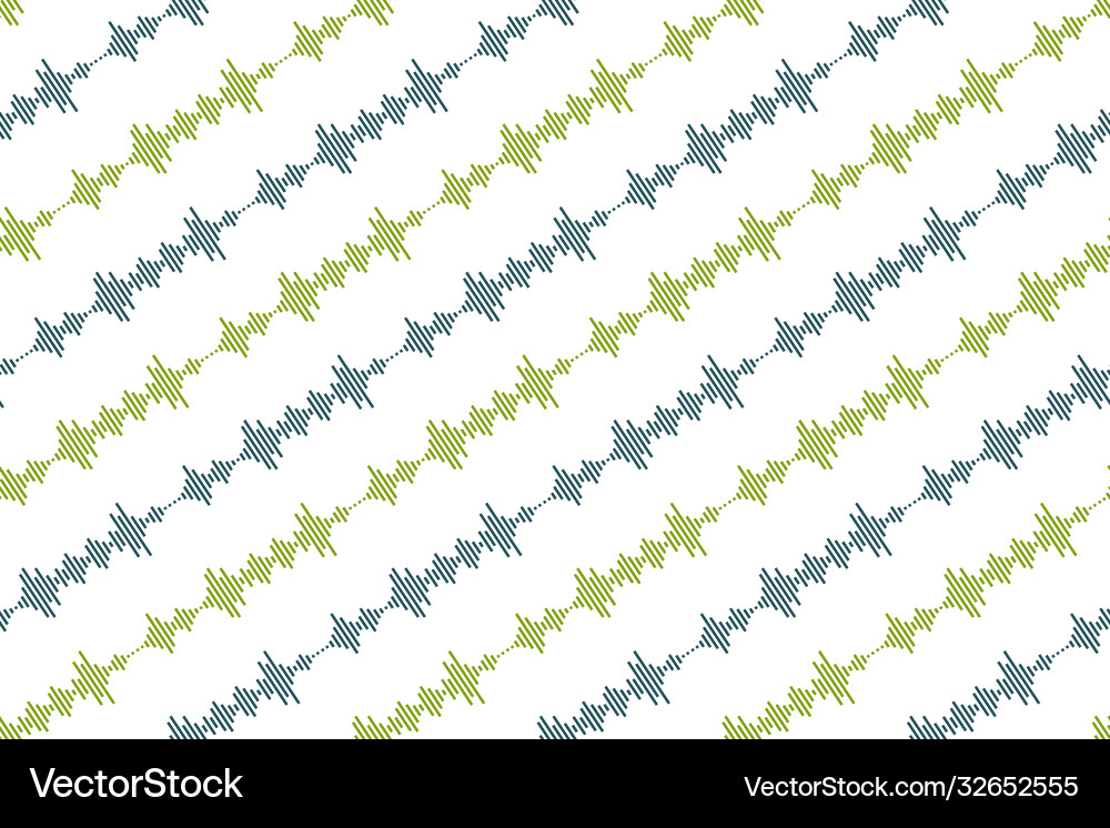 Seamless pattern sound waves Seamless pattern sound waves vector image