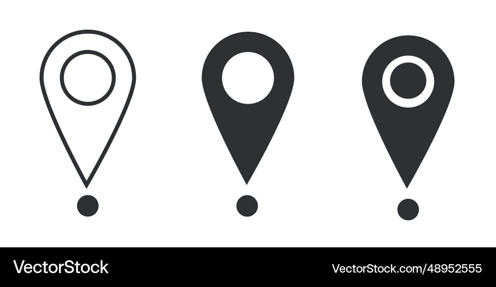 Set pointers isolated icons Set pointers isolated icons vector image