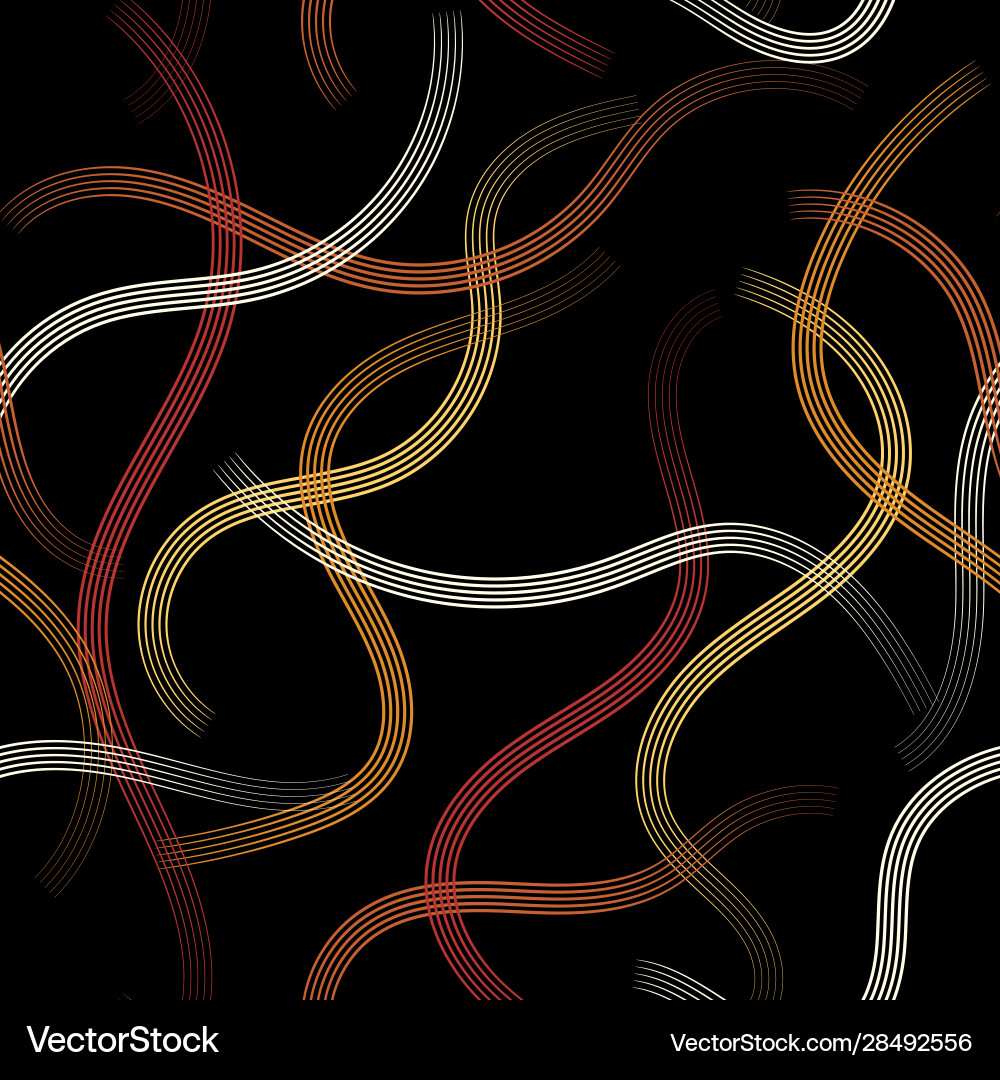 Abstract color lines for black background design Abstract color lines for black background design Vector Image