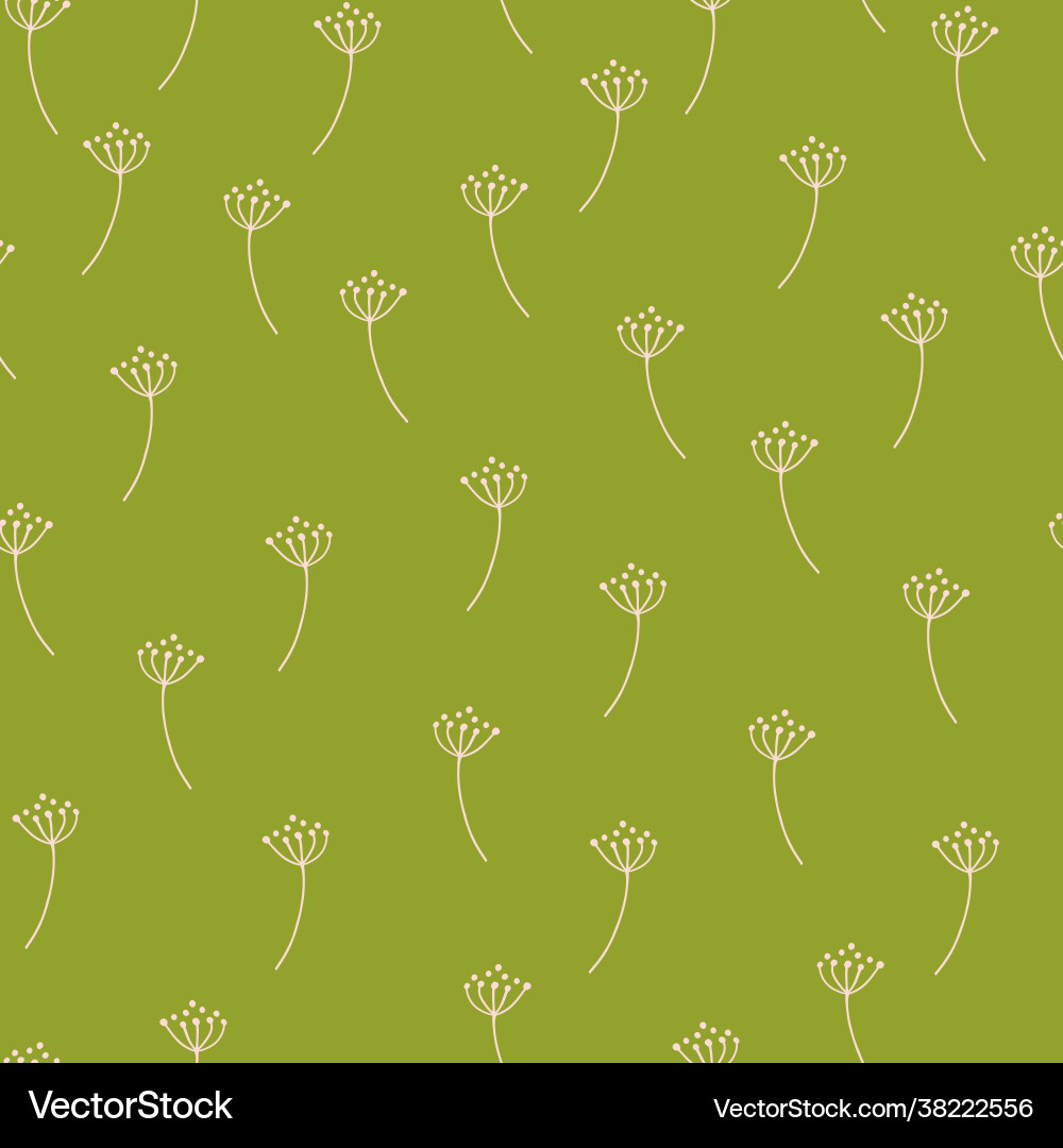 Botanic nature seamless pattern with simple Botanic nature seamless pattern with simple vector image
