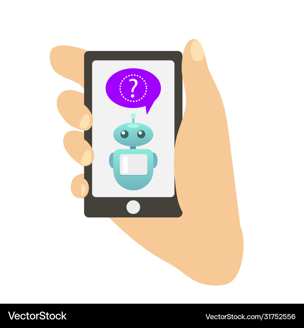 Chatting robot chatbot Vector Image