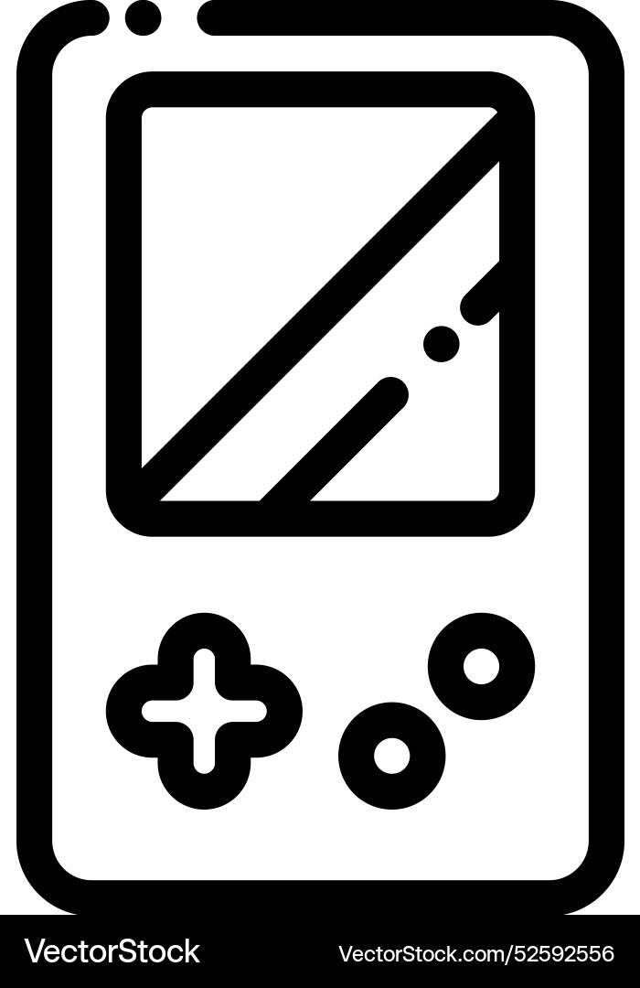 Console icon thin linear style design isolated Console icon thin linear style design isolated Vector Image