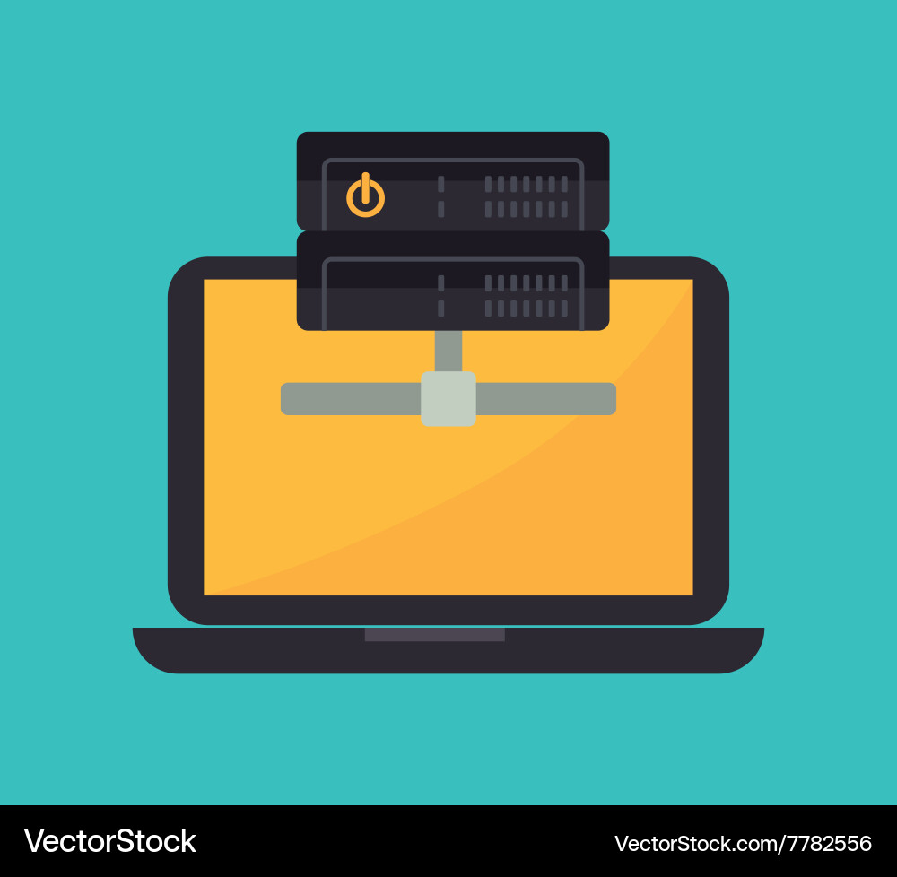 Data base design Vector Image