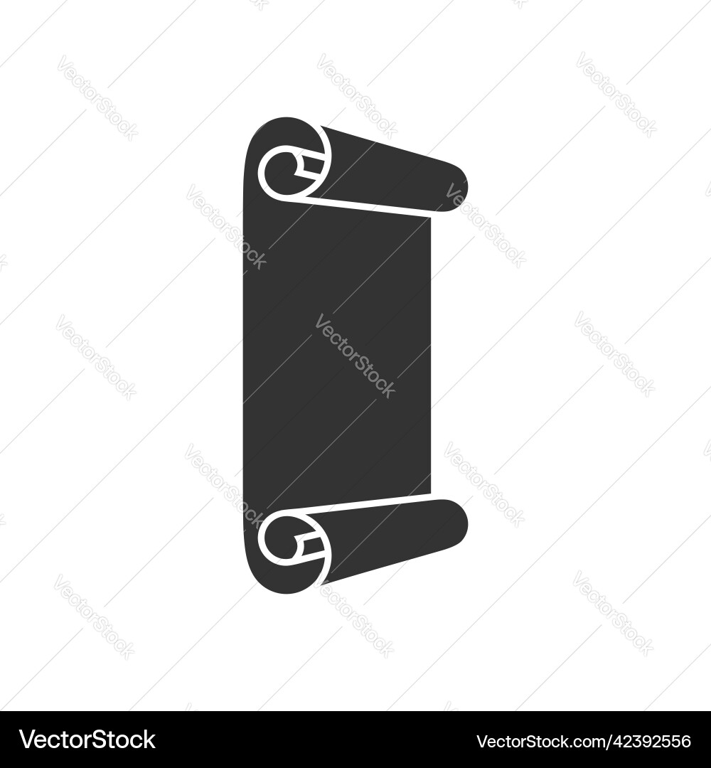 Image of a book scroll and manuscript vector image
