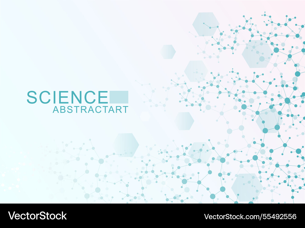 Modern abstract molecules structure for science Modern abstract molecules structure for science vector image