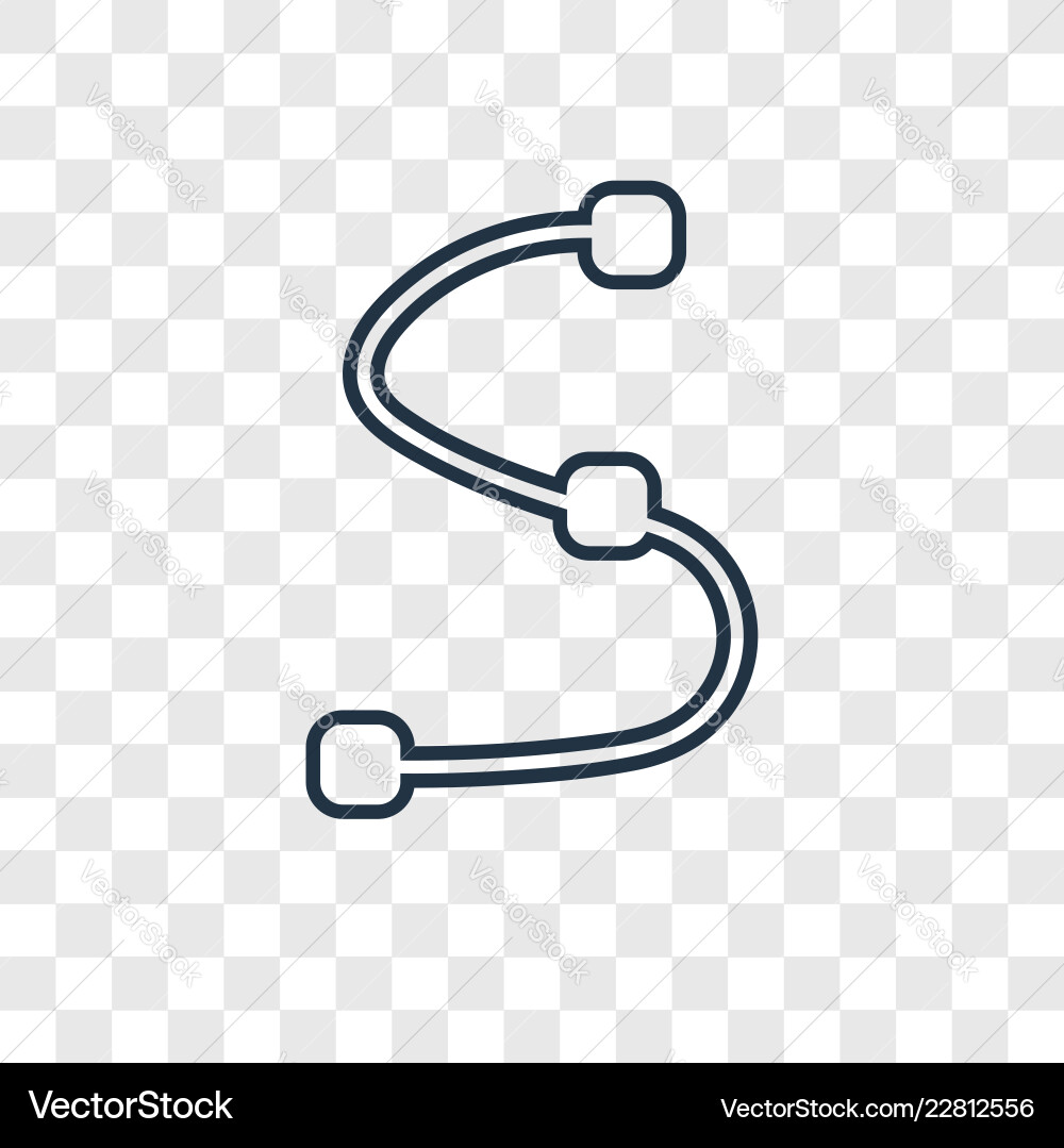 Sp linear icon isolated on transparent background vector image