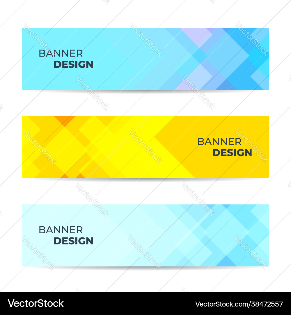 Abstract design banner web template collection Abstract design banner web template collection vector image