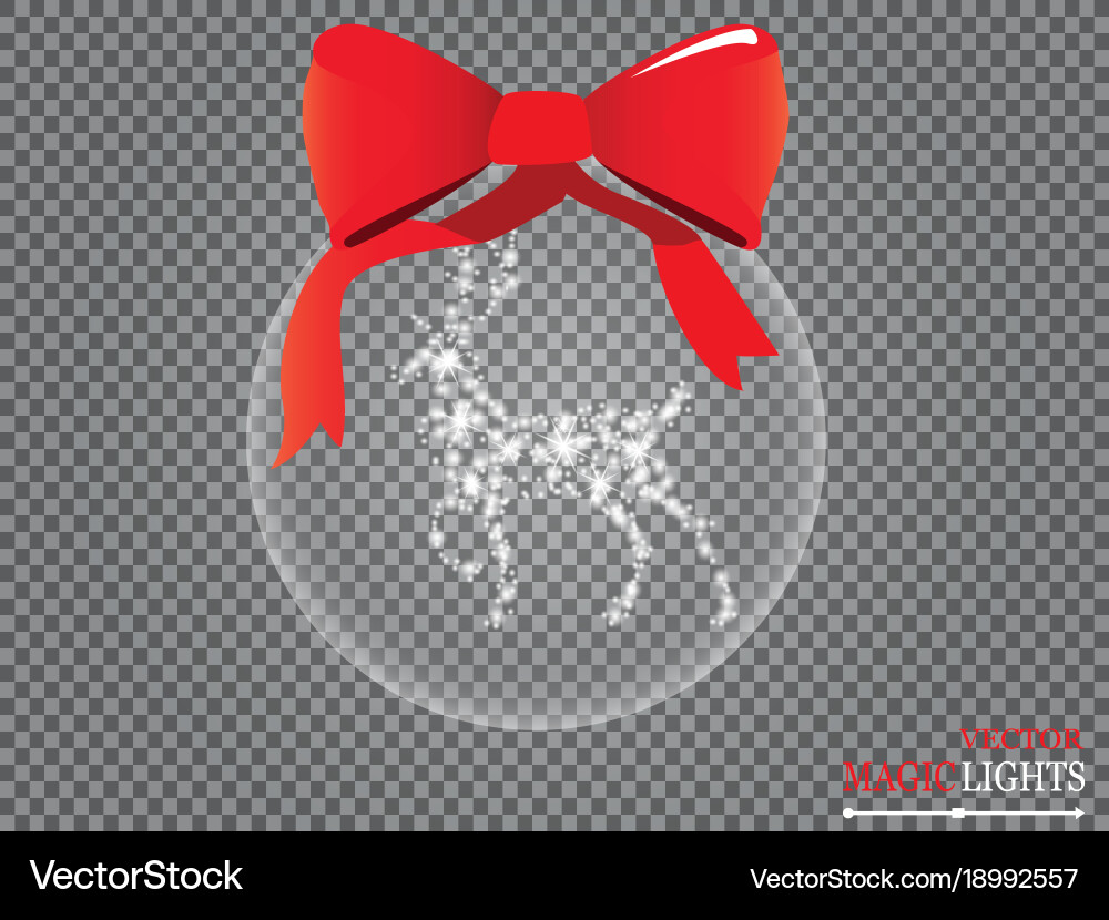 Christmas ornaments made from snowflakes Vector Image