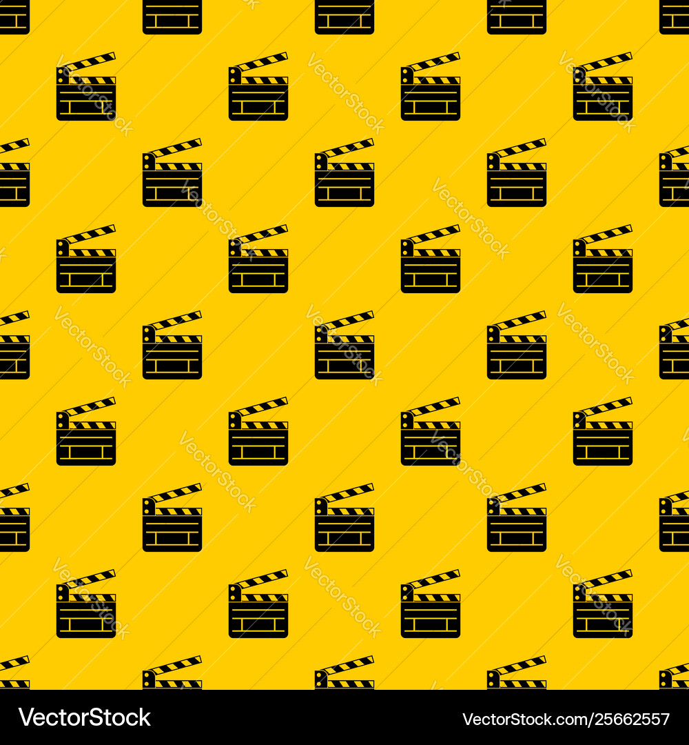 Clapperboard pattern Clapperboard pattern vector image