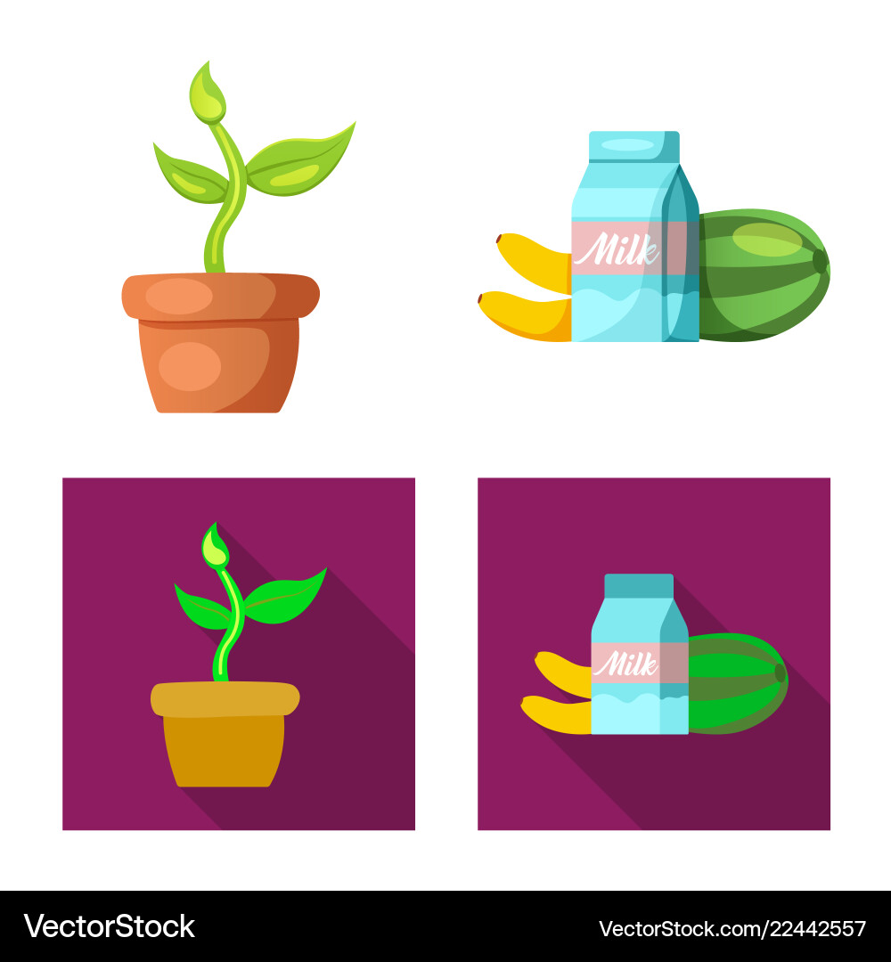 Isolated object of and symbol set s vector image
