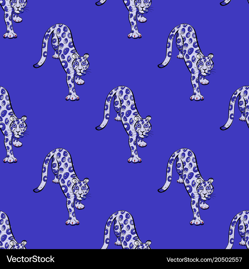 Leopard seamless pattern Vector Image