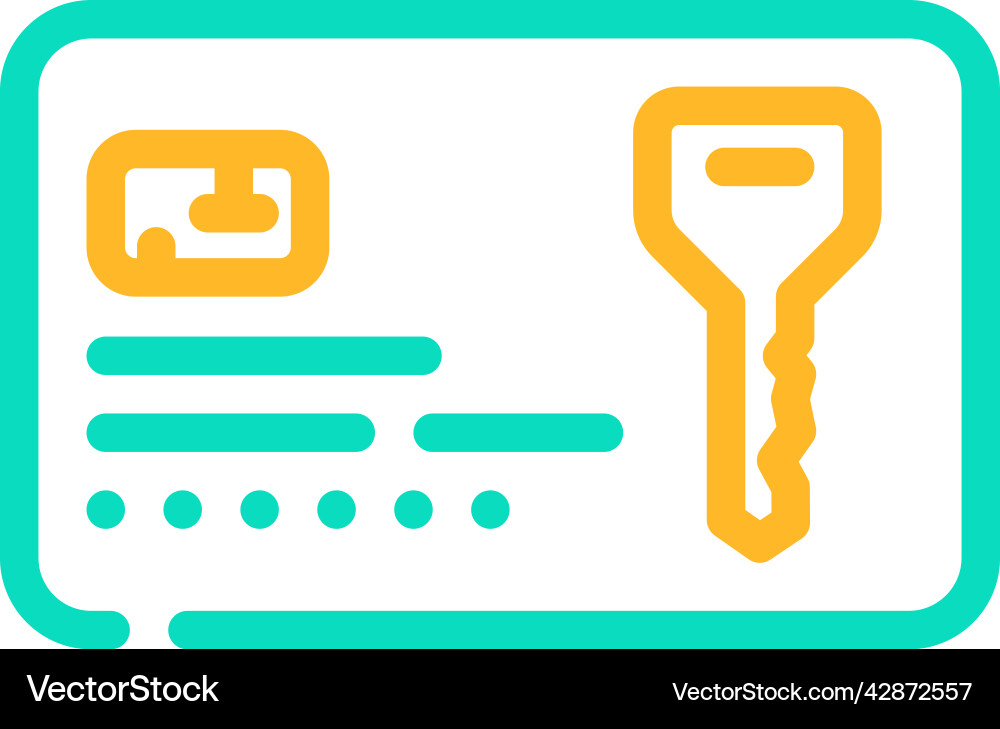 Map key color icon Vector Image