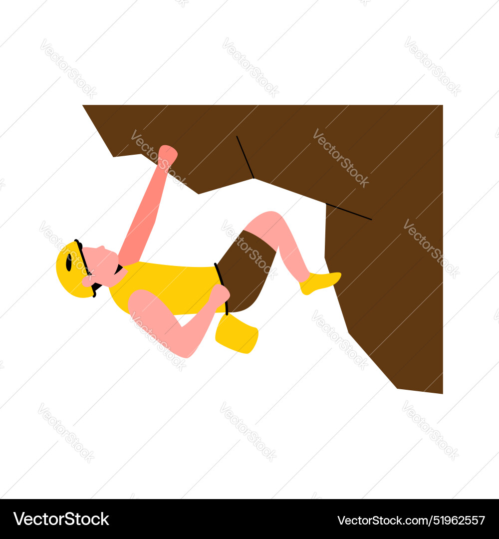 Rock climbing design element collection Rock climbing design element collection Vector Image