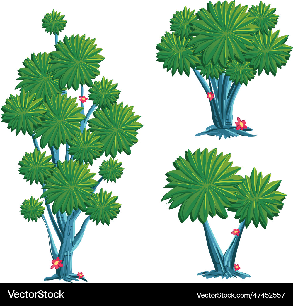 Sharp rounded tree Sharp rounded tree vector image