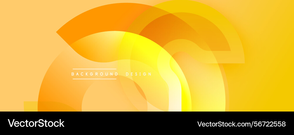 Abstract yellow design overlapping shapes create Abstract yellow design overlapping shapes create Vector Image