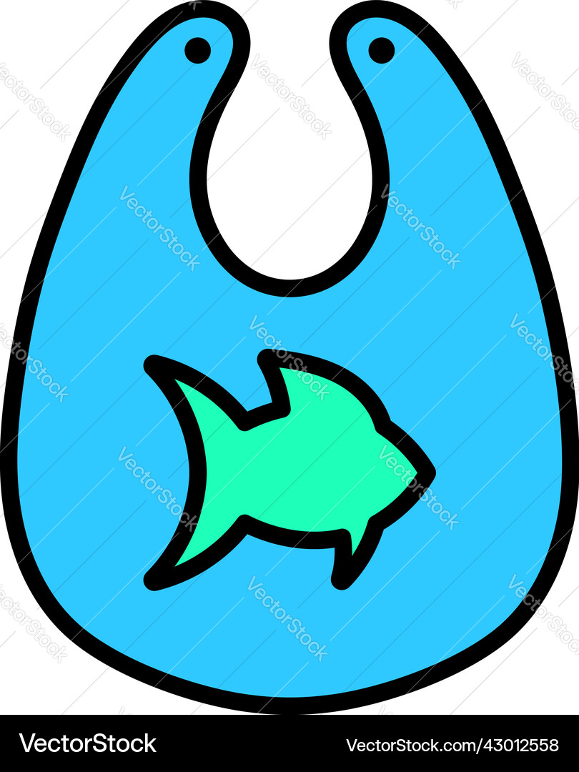 Bib icon vector image