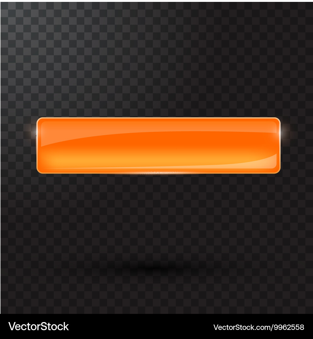 Colored glass button for web interface Vector Image