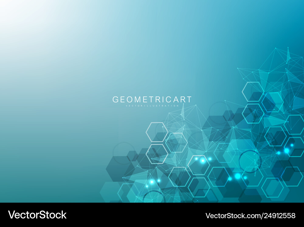 Geometric abstract background with connected line Geometric abstract background with connected line vector image