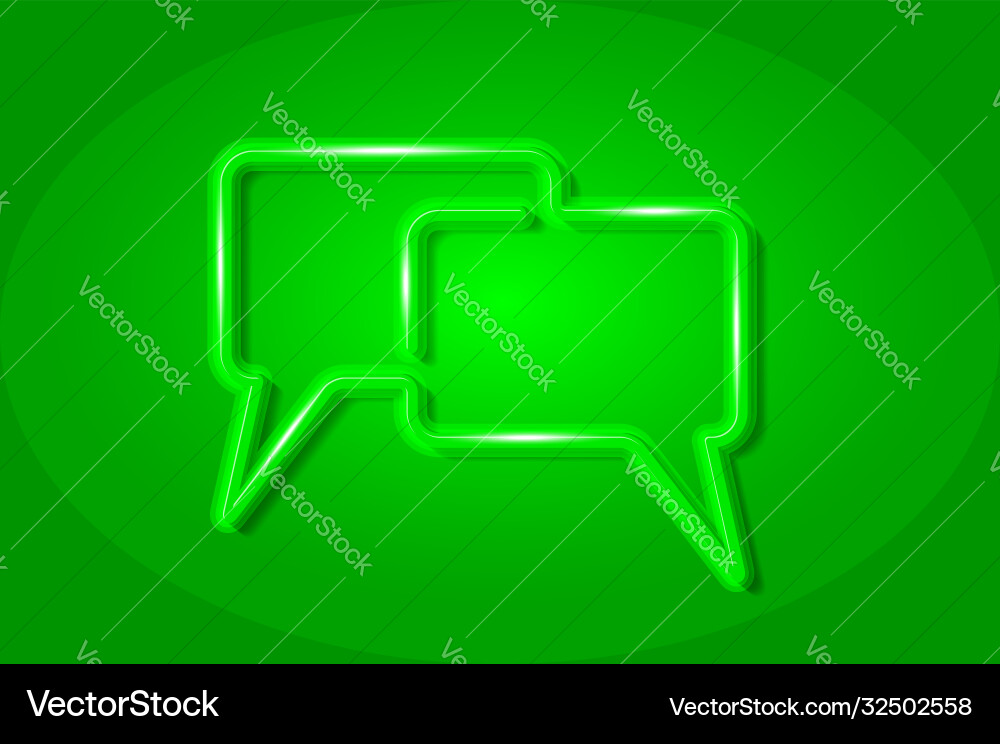 Konversation chat Rechteck Blasen leuchten 3d Konversation chat Rechteck Blasen leuchten 3d vektorbild