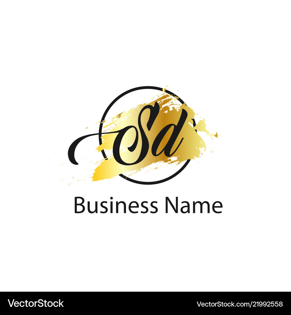 Original Buchstaben sd Logo Vorlage Design Original Buchstaben sd Logo Vorlage Design vektorbild