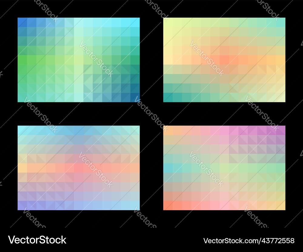 Pastel color pattern set abstract background Pastel color pattern set abstract background vector image