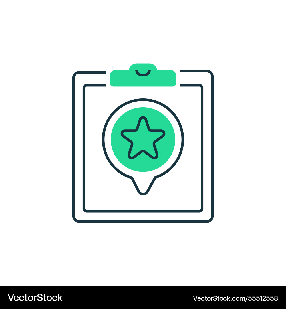 Priority tasks two tone color icon linear style Priority tasks two tone color icon linear style vector image