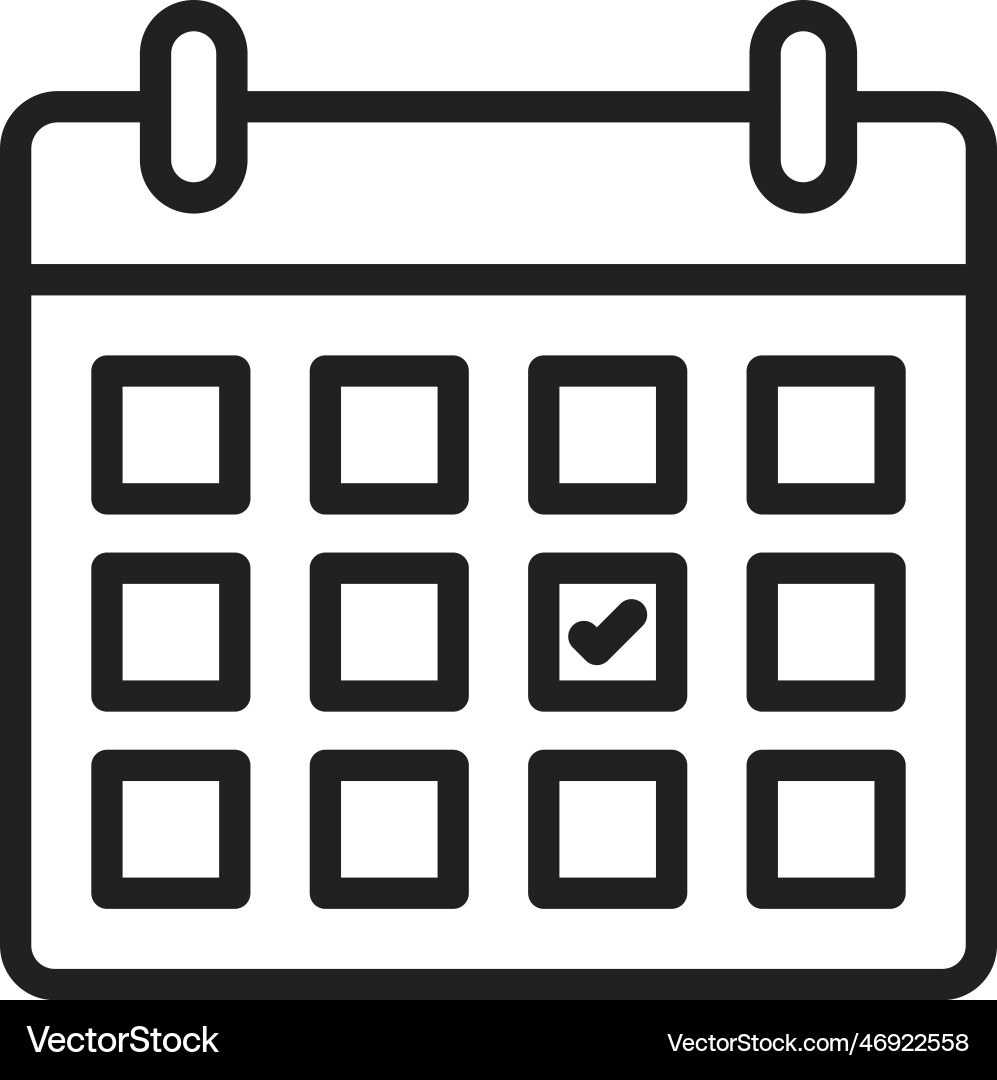 Scheduled event icon image suitable vector image
