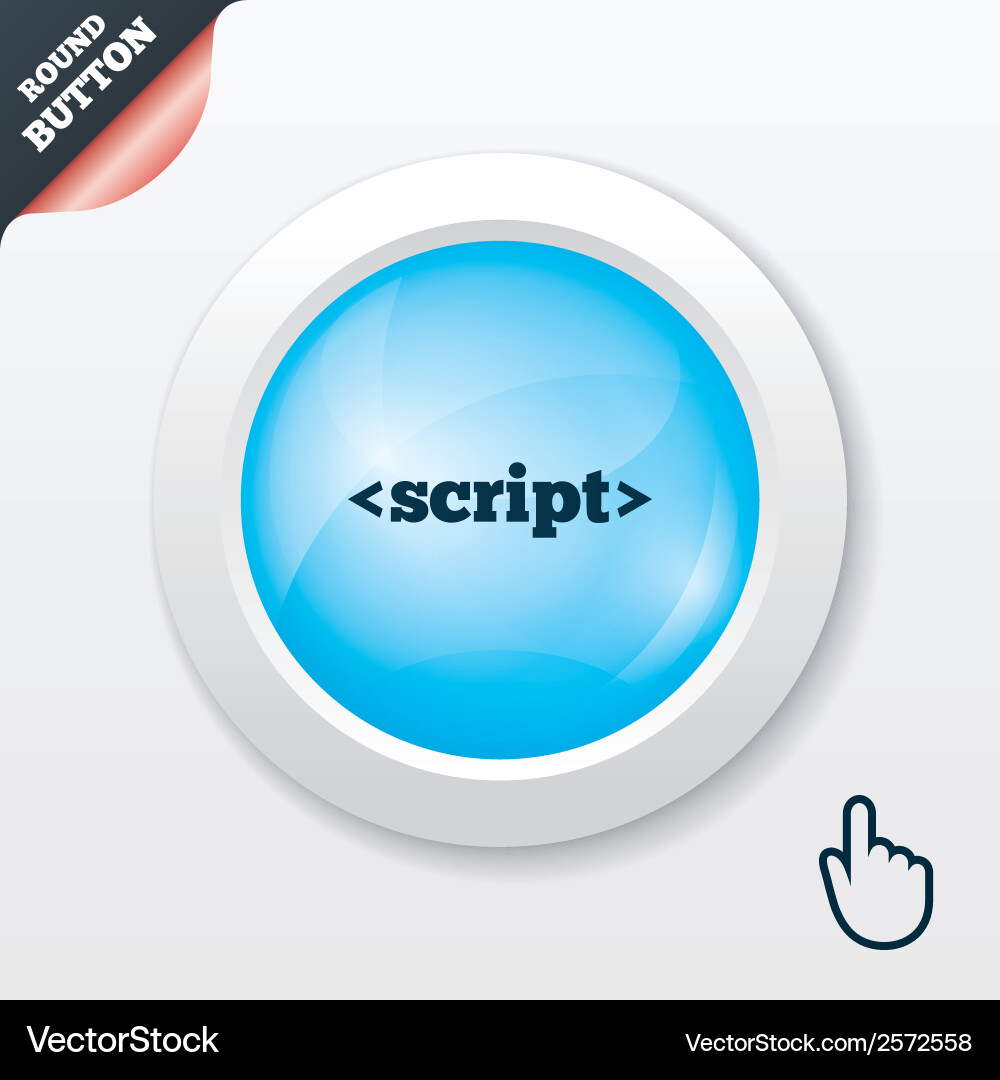 Script sign icon javascript code symbol Vector Image