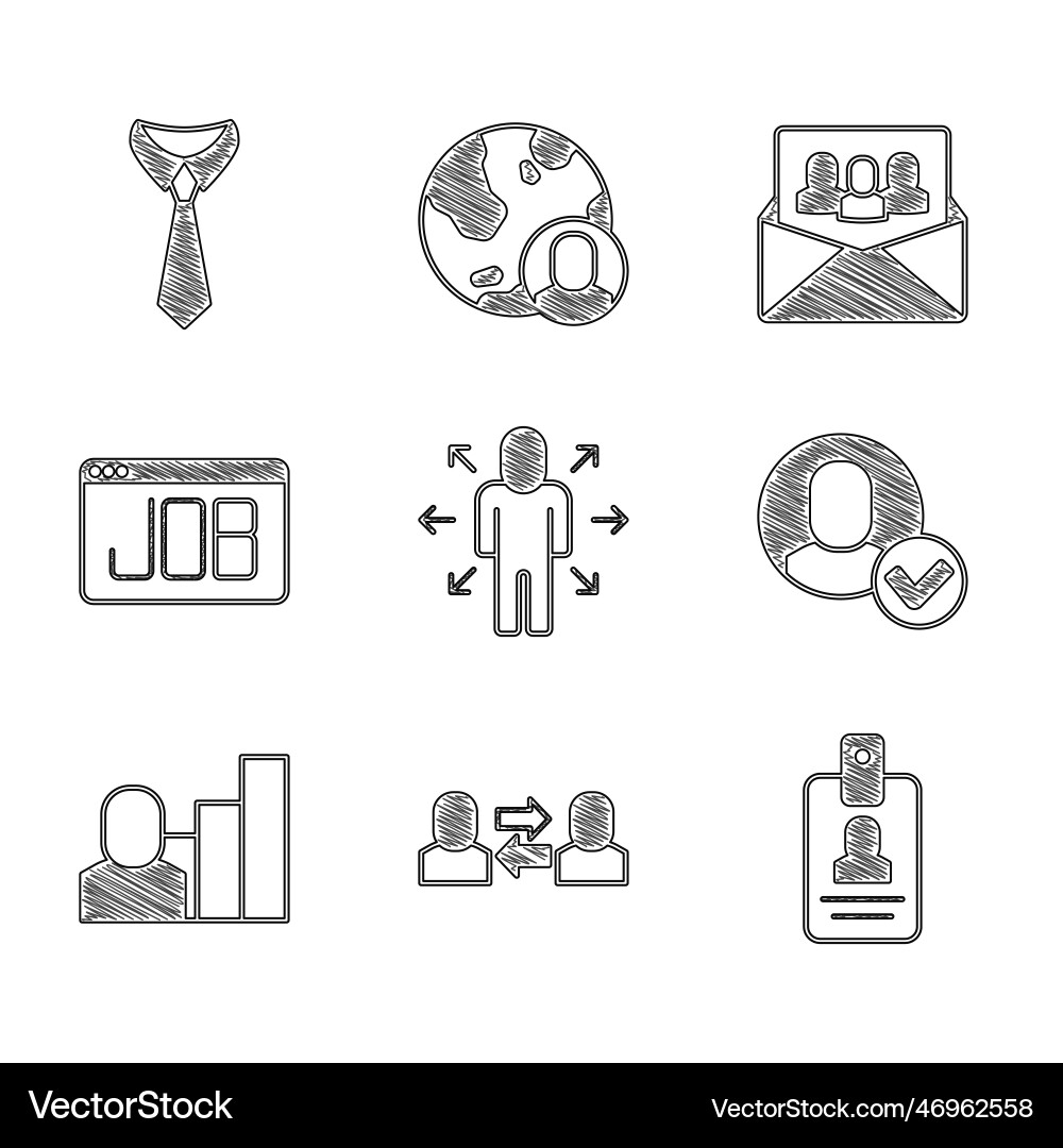 Set multitasking manager working exchange Set multitasking manager working exchange Vector Image