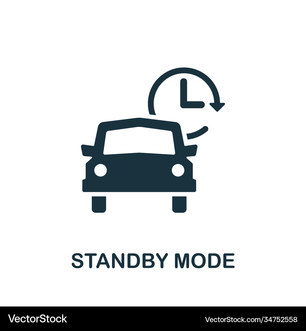 Standby mode icon simple element from carsharing vector image