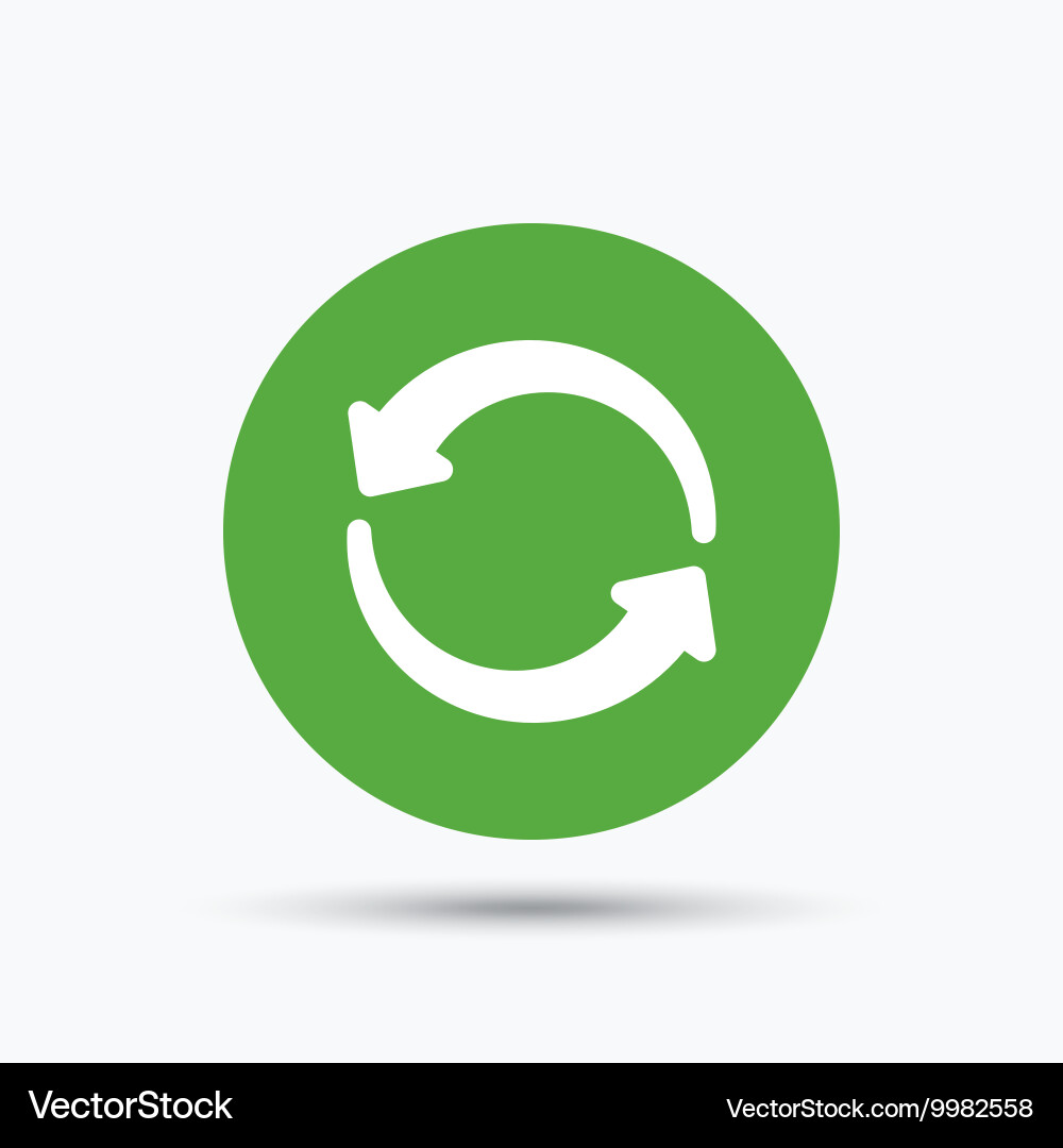 Update icon refresh or repeat sign vector image