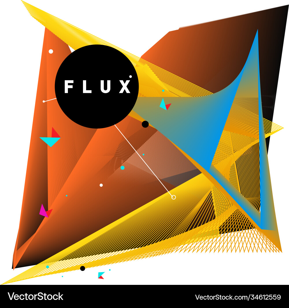3d colorful wave background dynamic flux effect 3d colorful wave background dynamic flux effect vector image