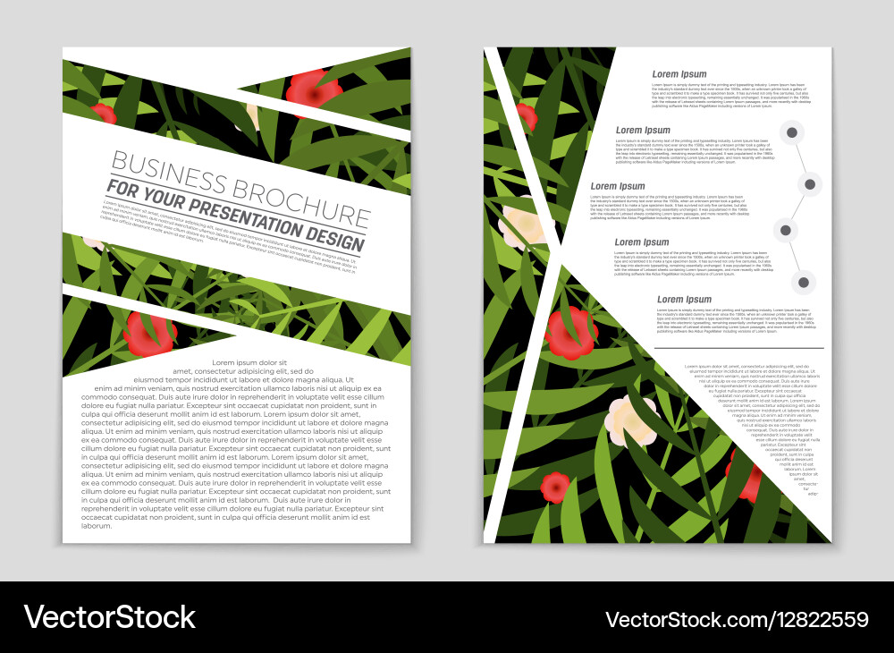 Abstract layout background set for art Vector Image