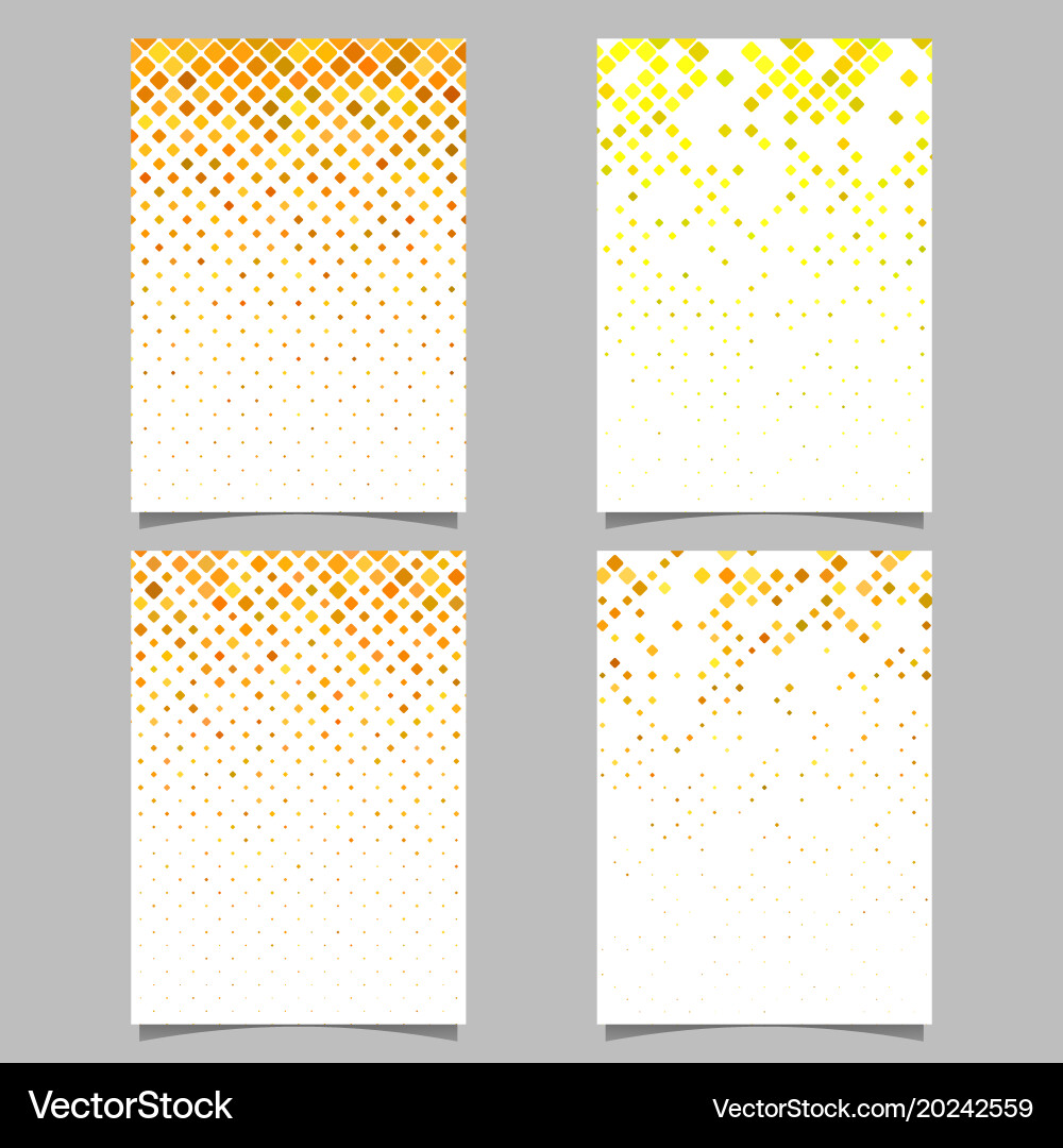 Abstract square pattern brochure template - tiled vector image