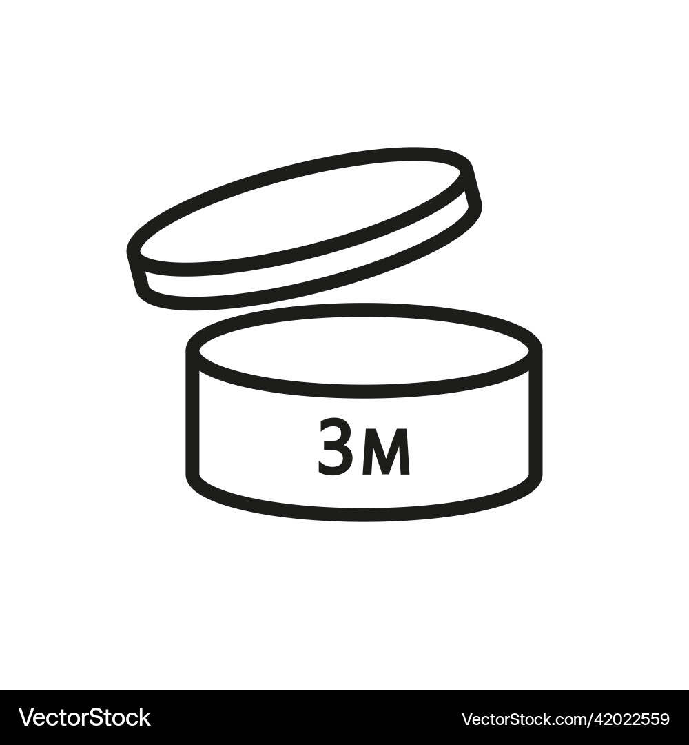 Expiration date icon linear image simple Expiration date icon linear image simple vector image