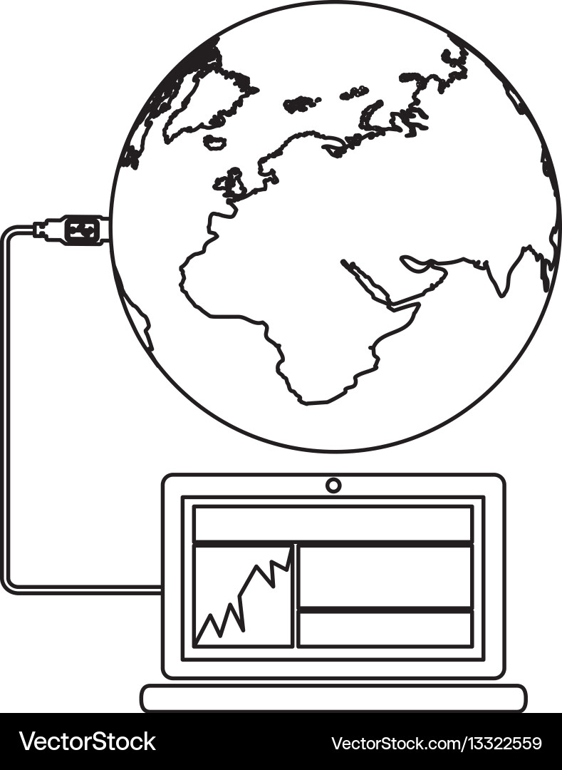 Global hosting data center icon Vector Image