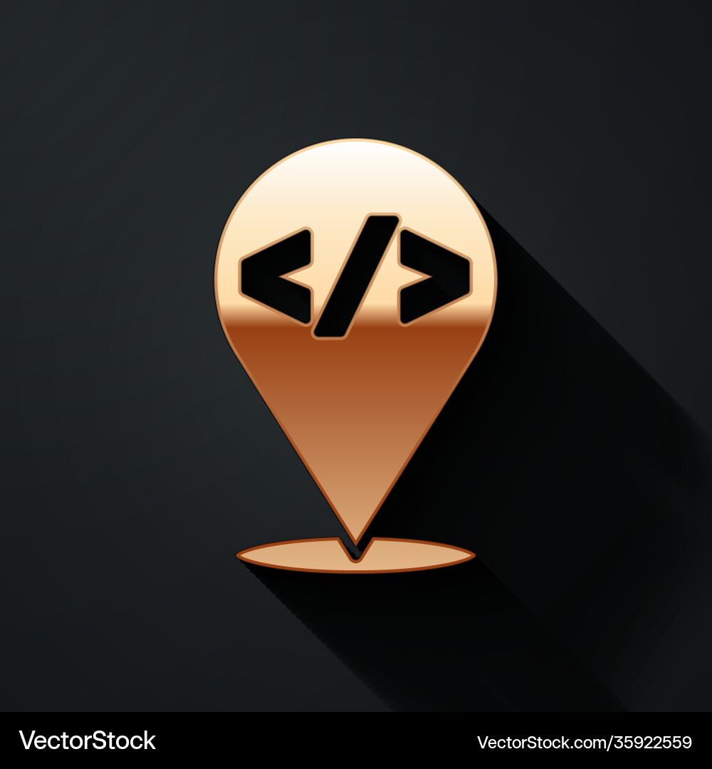 Gold web design and front end development icon Gold web design and front end development icon vector image