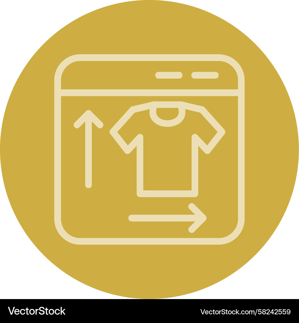 Multi-Color Size Chart Line Icon Vector Image