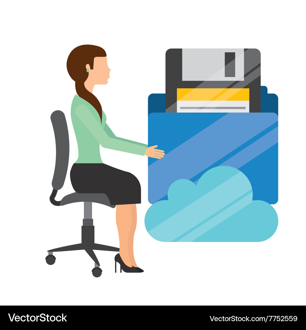 Web hosting design vector image