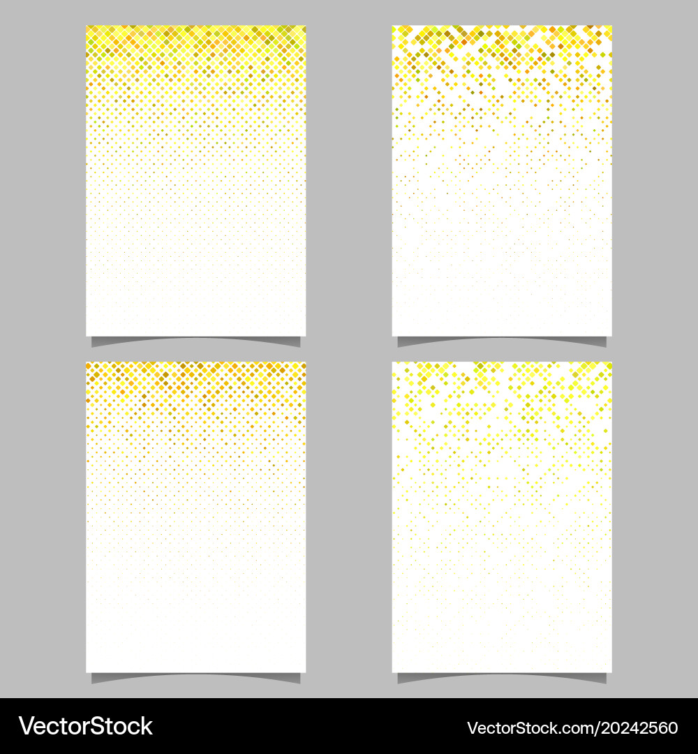 Abstract diagonal square mosaic pattern flyer vector image